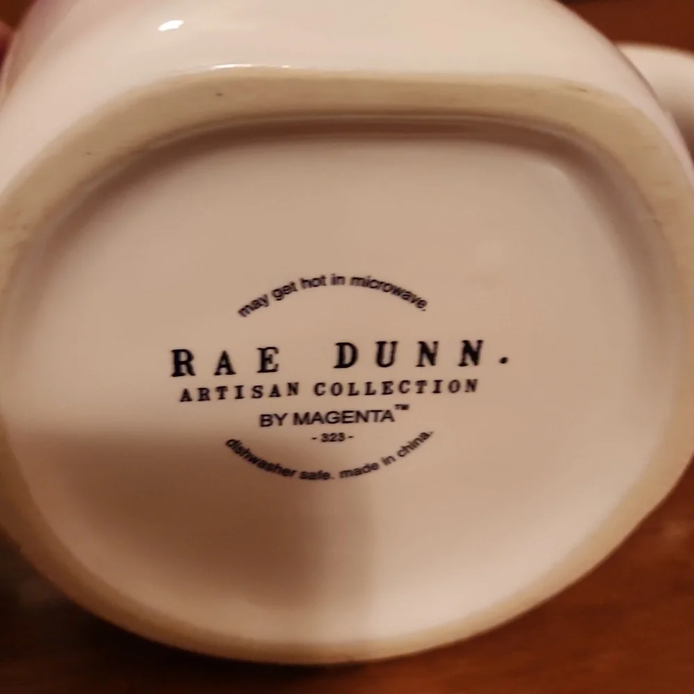 Rae Dunn Cream "Game Day" Mug with Brown Football Lid - Picture 3 of 8